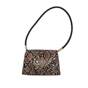 Snakeskin Print Shoulder Bag